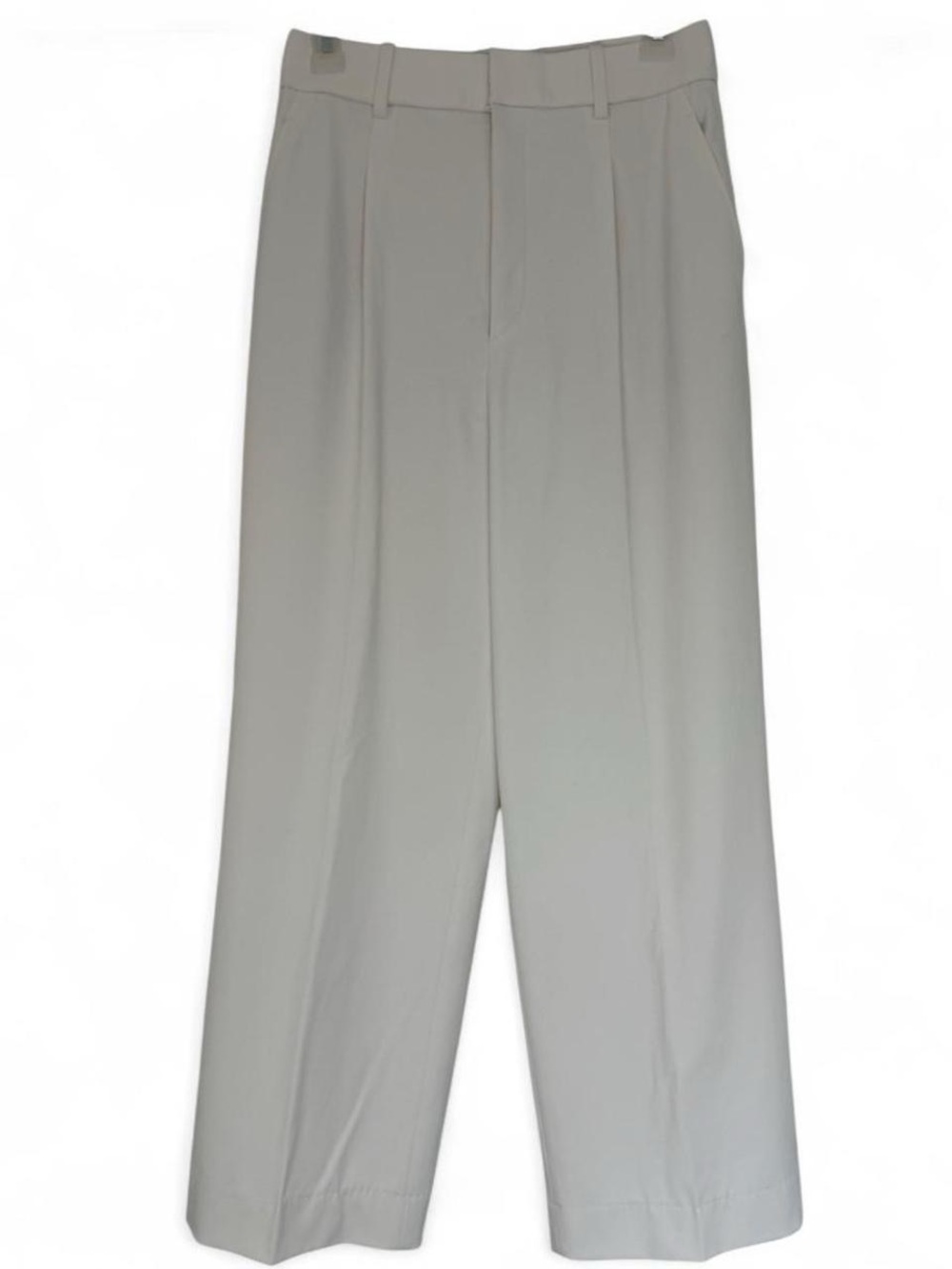 UNIQLO White Wide High Waisted Leg Pants Trousers Business Casual Office Small